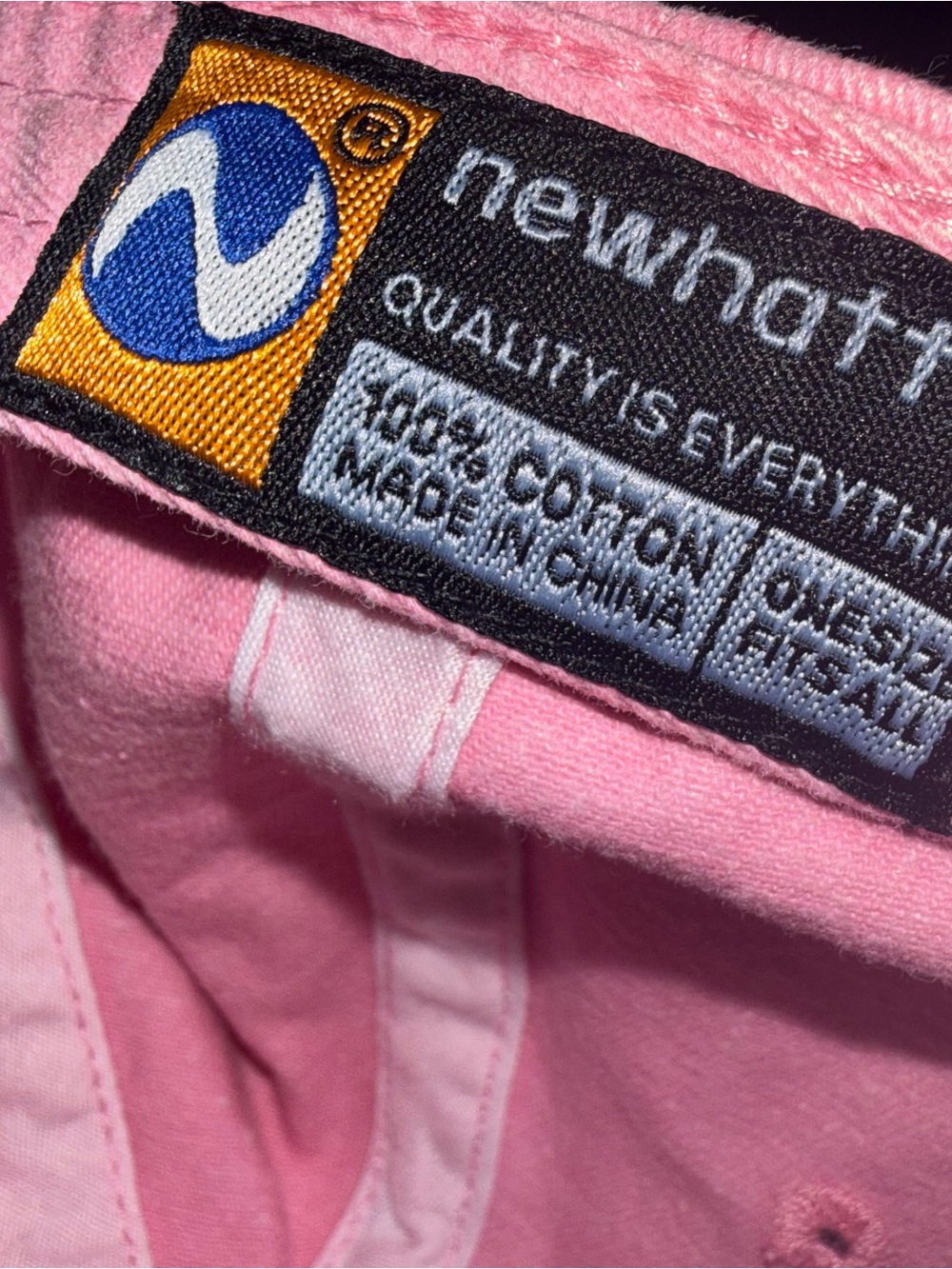 Newhattan Pink Cotton Baseball Cap